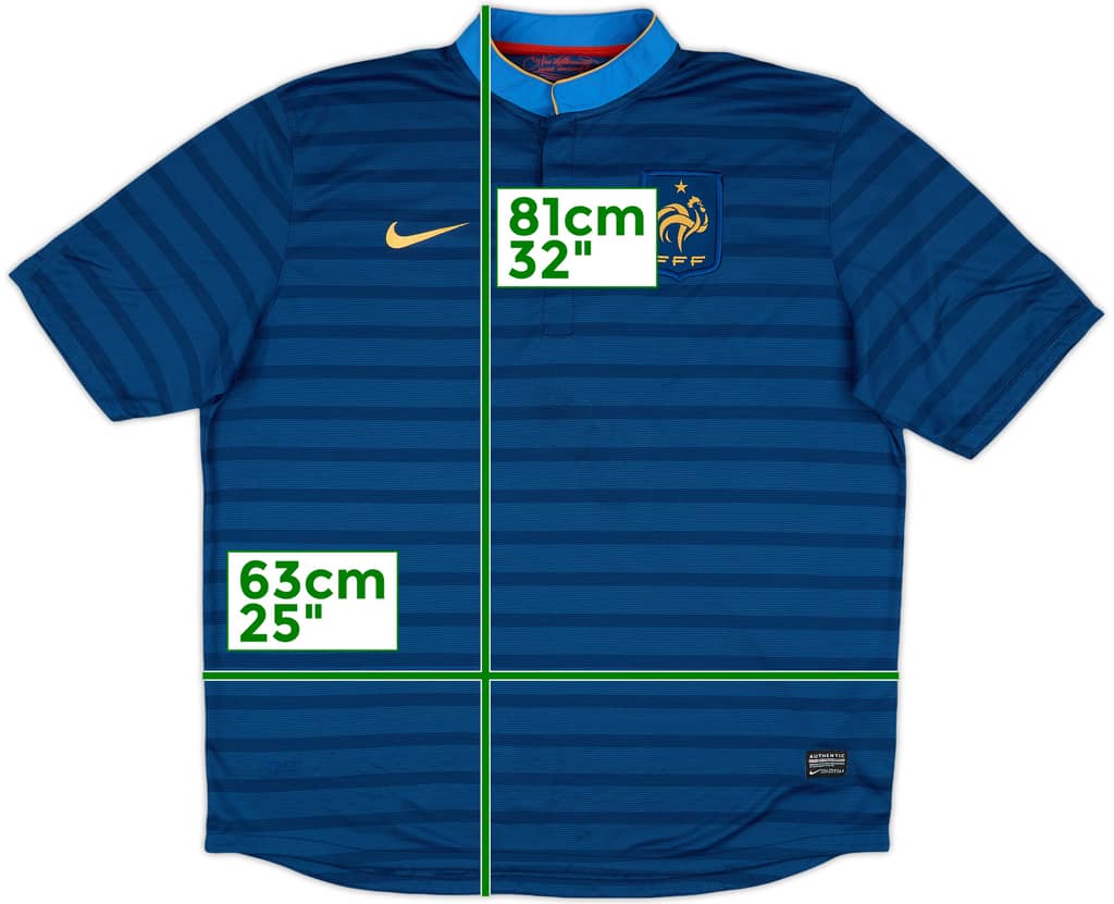 2012-13 France Home Shirt - 8/10 - (XXL)