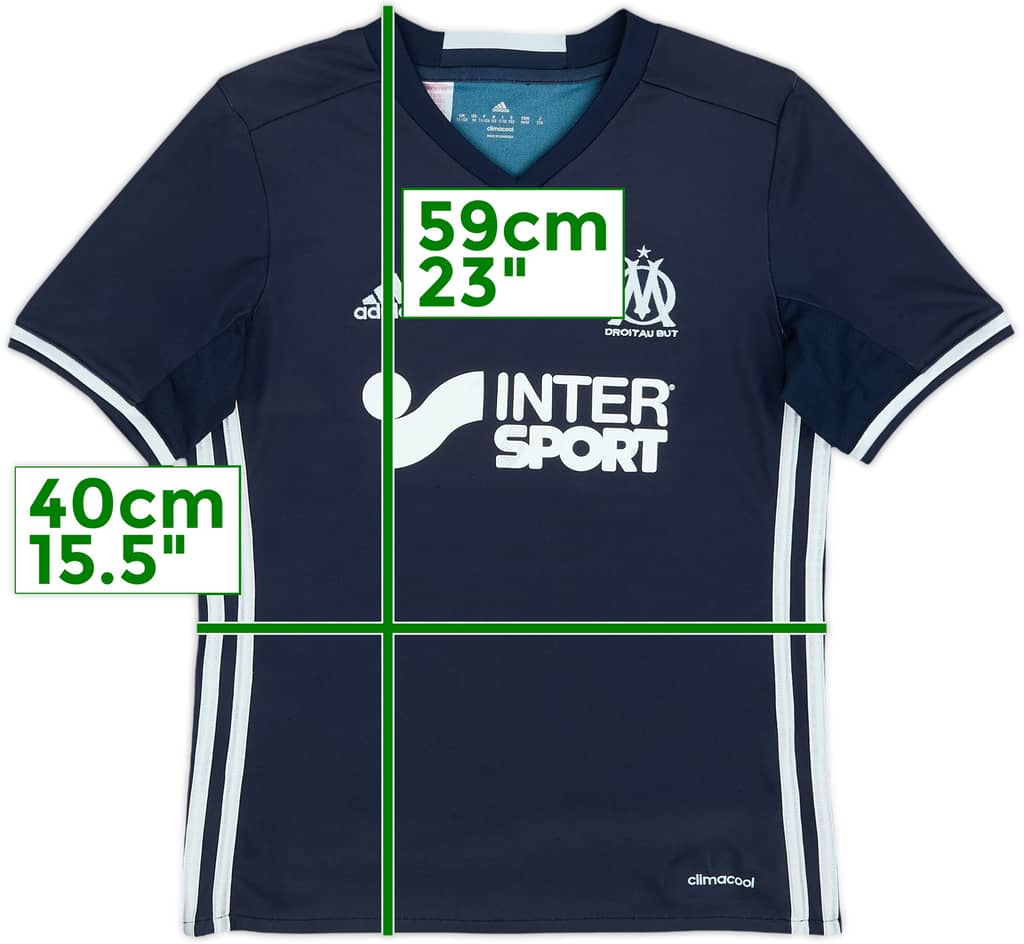 2016-17 Olympique Marseille Away Shirt - 7/10 - (M.Boys)