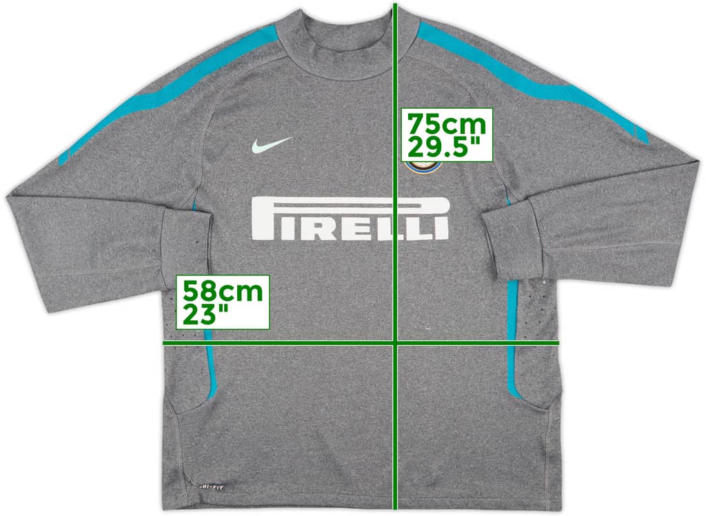 2010-11 Inter Milan Nike Sweat Top - 6/10 - (XL)