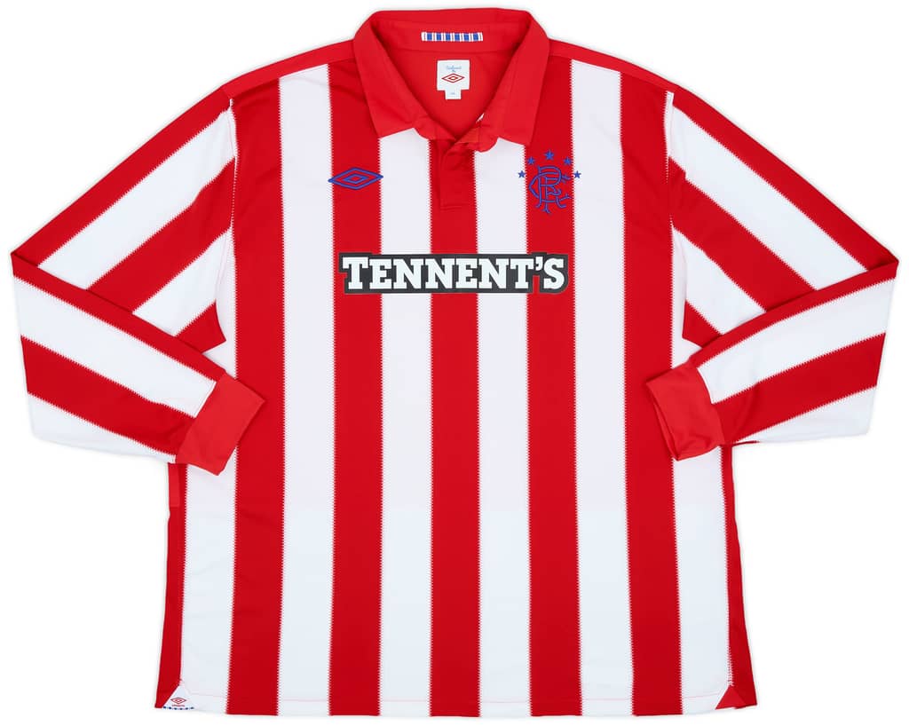 2010-11 Rangers Away L/S Shirt - 10/10 - (3XL)