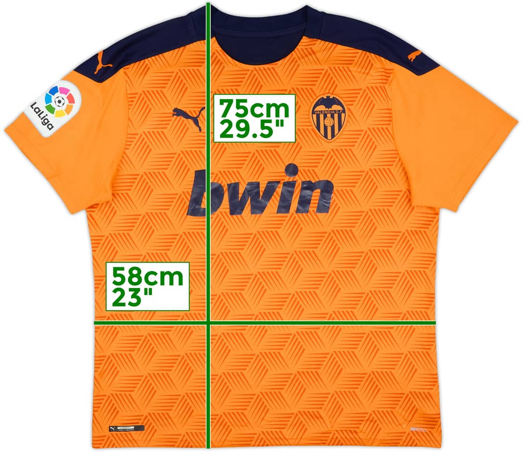 2020-21 Valencia Away Shirt - 7/10 - (XL)