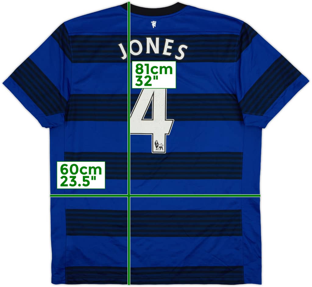 2011-13 Manchester United Away Shirt Jones #4 - 6/10 - (XL)