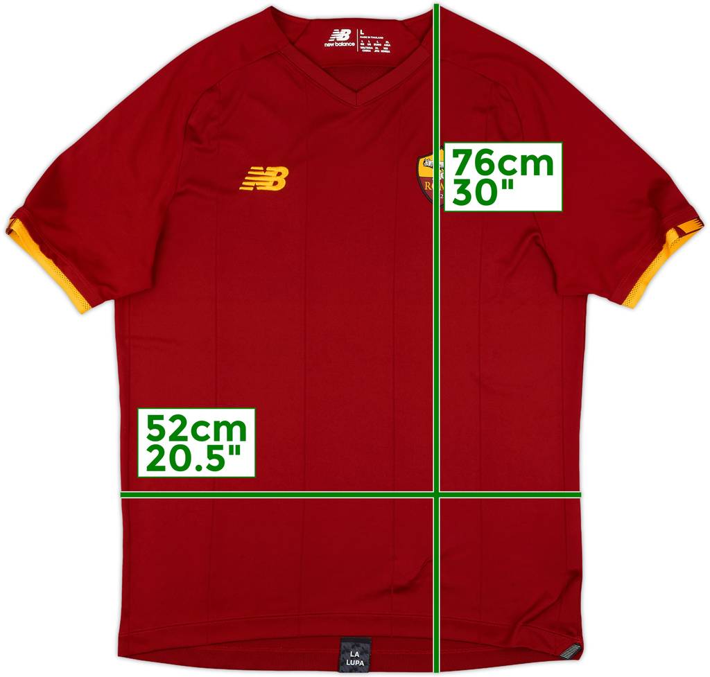 2021-22 Roma Home Shirt - 9/10 - (L)