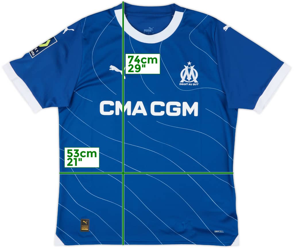 2023-24 Marseille Away Shirt - 9/10 - (L)