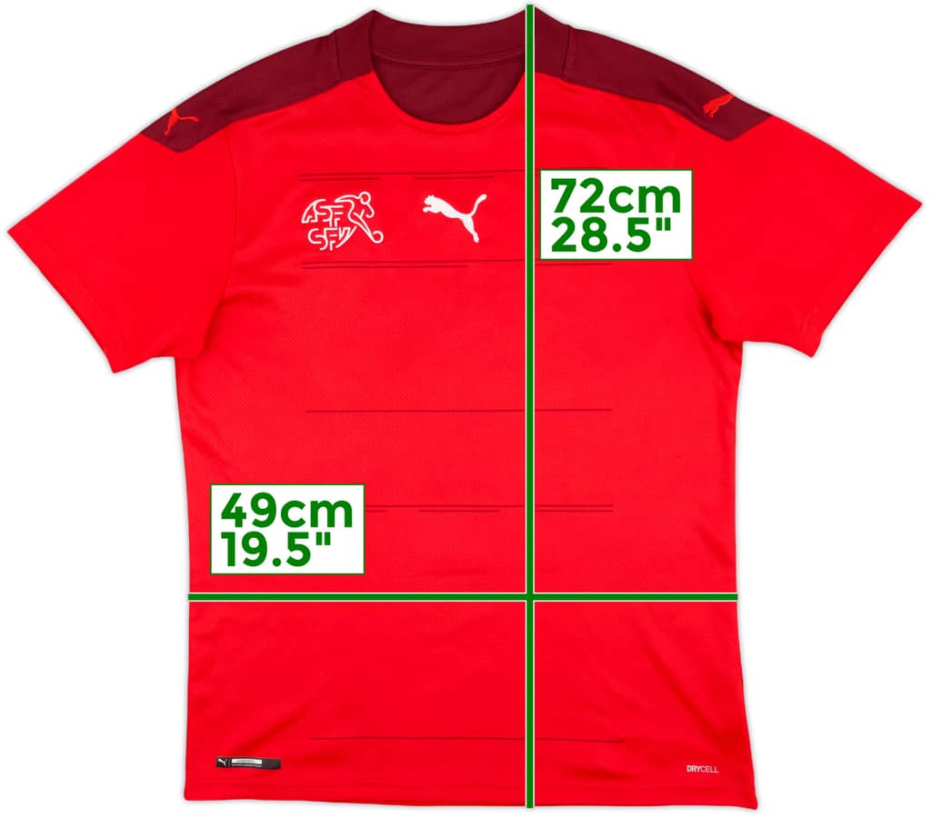 2020-21 Switzerland Home Shirt - 9/10 - (M)