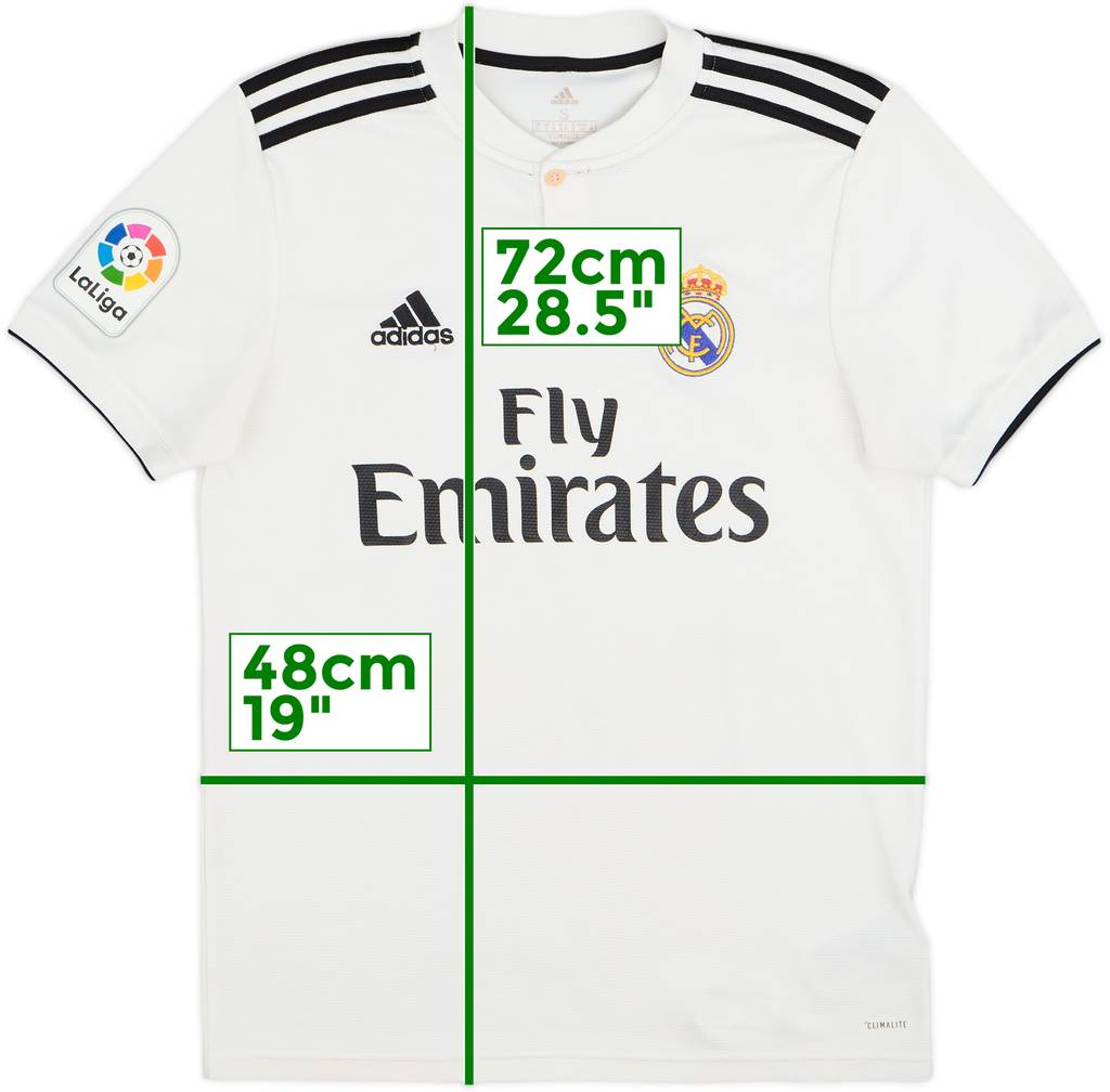 2018-19 Real Madrid Home Shirt - 8/10 - (S)