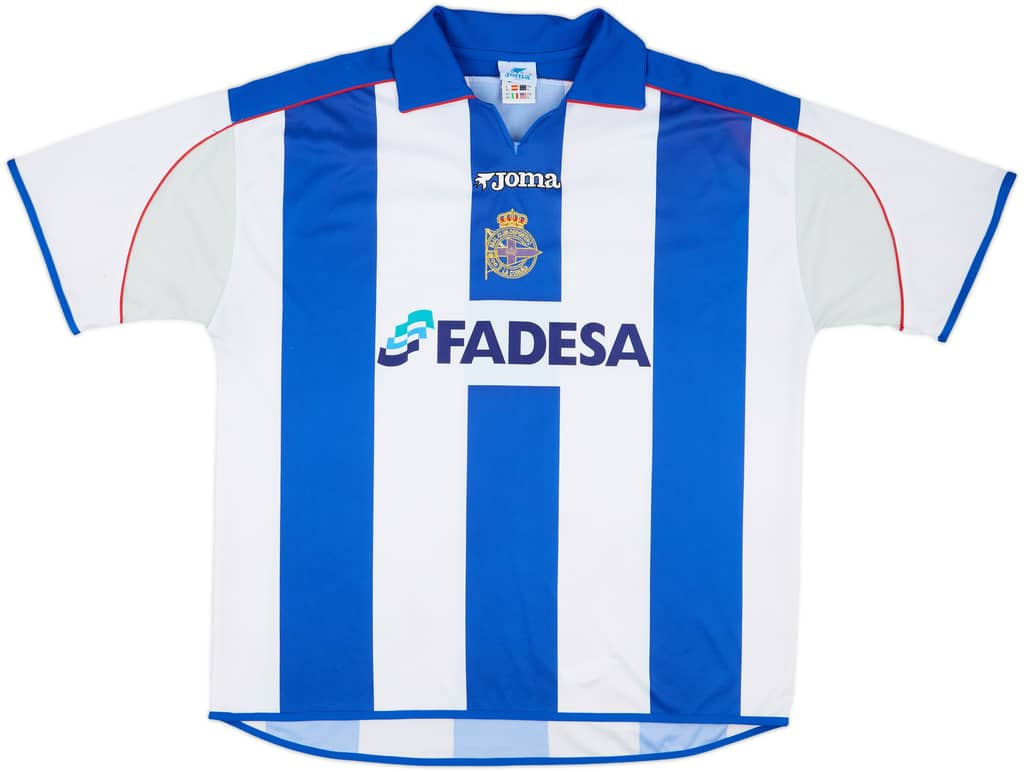 2001-02 Deportivo de La Coruna Home Shirt - 5/10 - (XL)