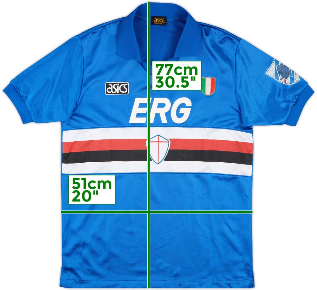 1991-92 Sampdoria Home Shirt - 7/10 - (M)