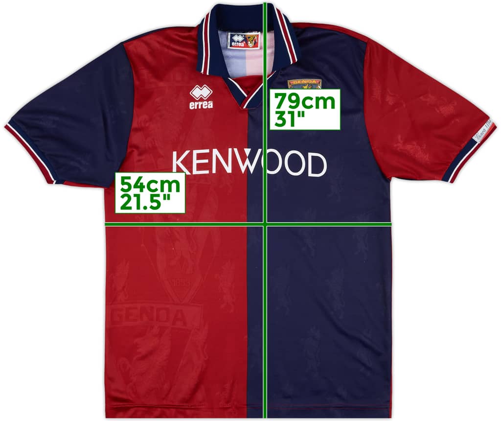 1994-95 Genoa Home Shirt - 8/10 - (L)