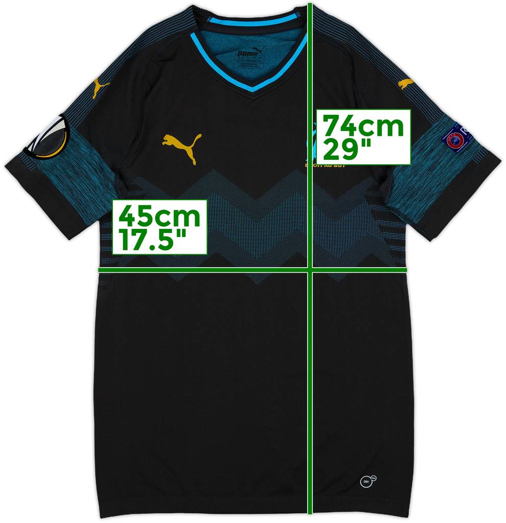 2018-19 Olympique Marseille EvoKnit Player Issue Away Shirt - 10/10 - (XXL)