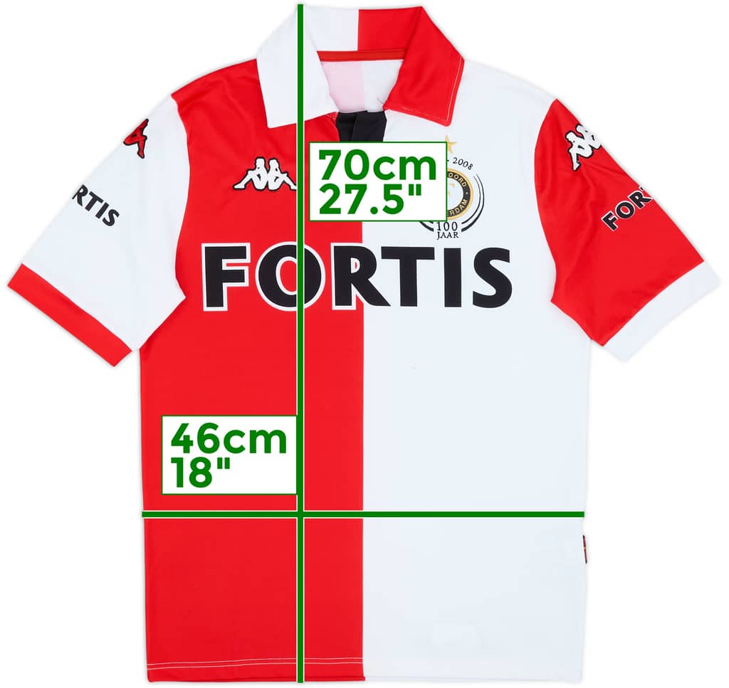 2008-09 Feyenoord Home Shirt - 8/10 - (S)