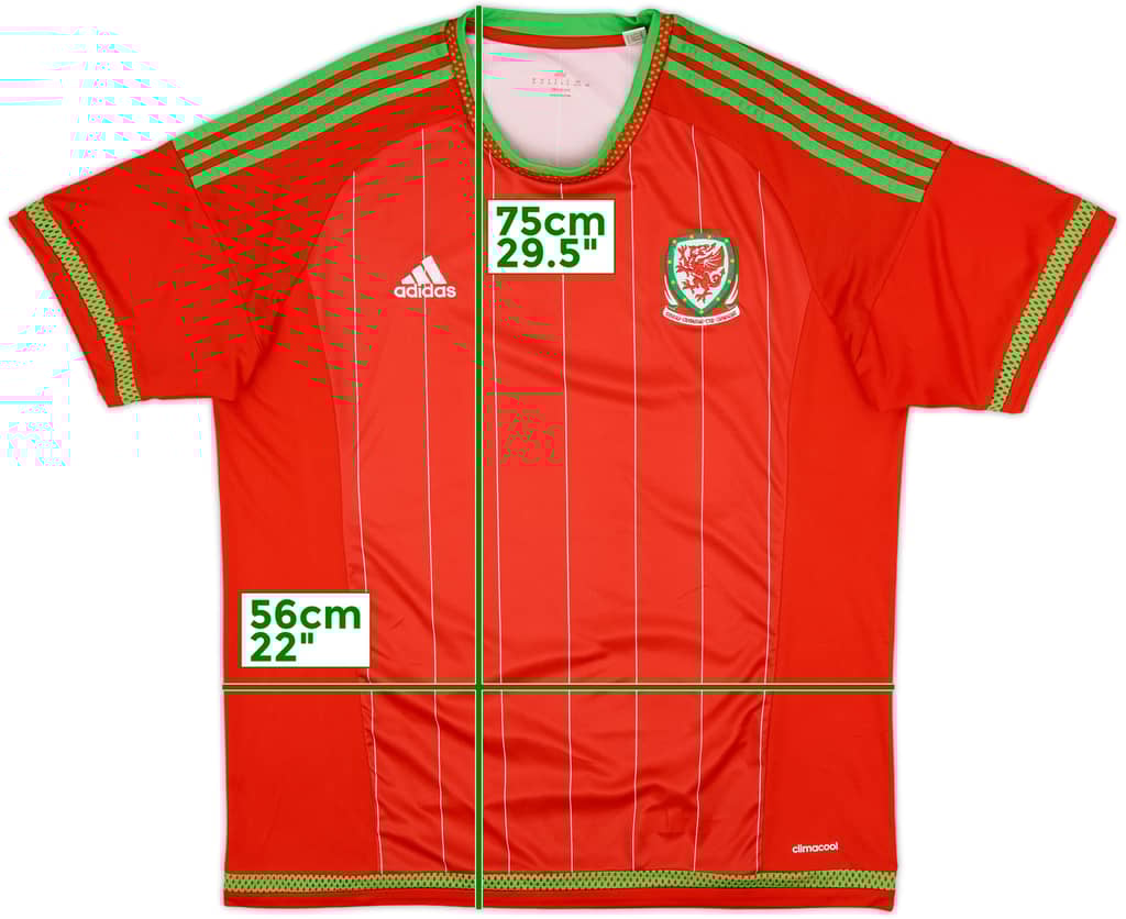 2016-17 Wales Home Shirt - 8/10 - (XL)
