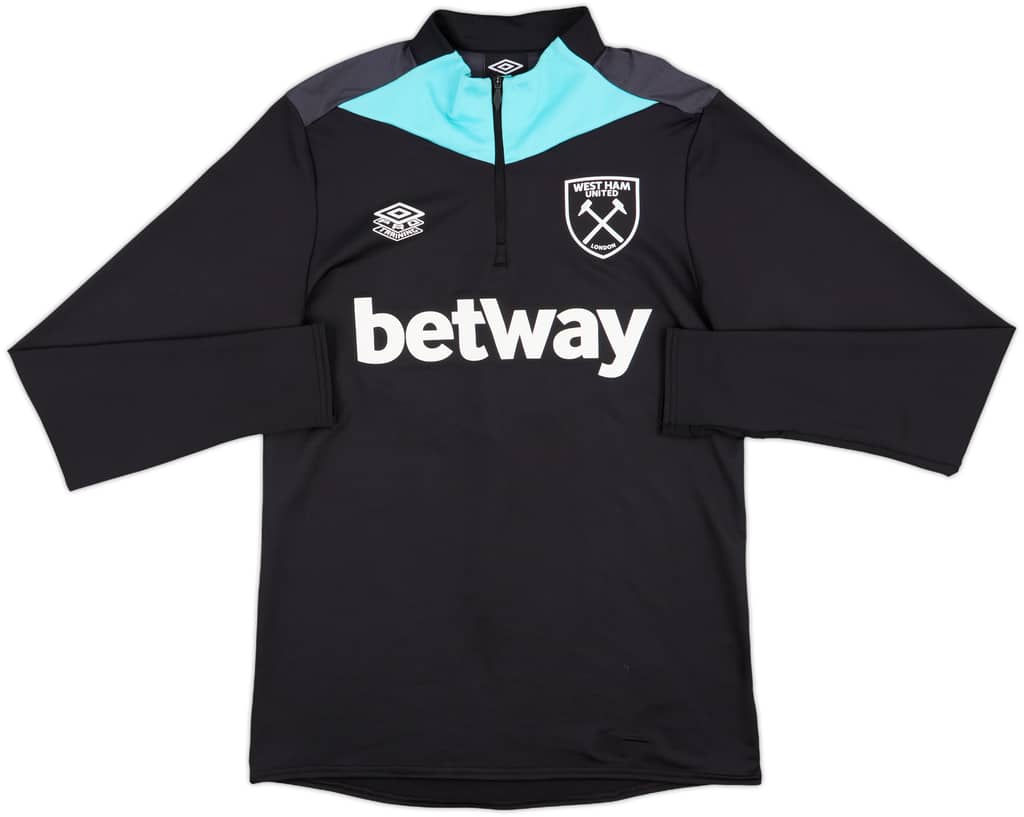 2020-21 West Ham Umbro 1/4 Zip Training To - 10/10 - (M)