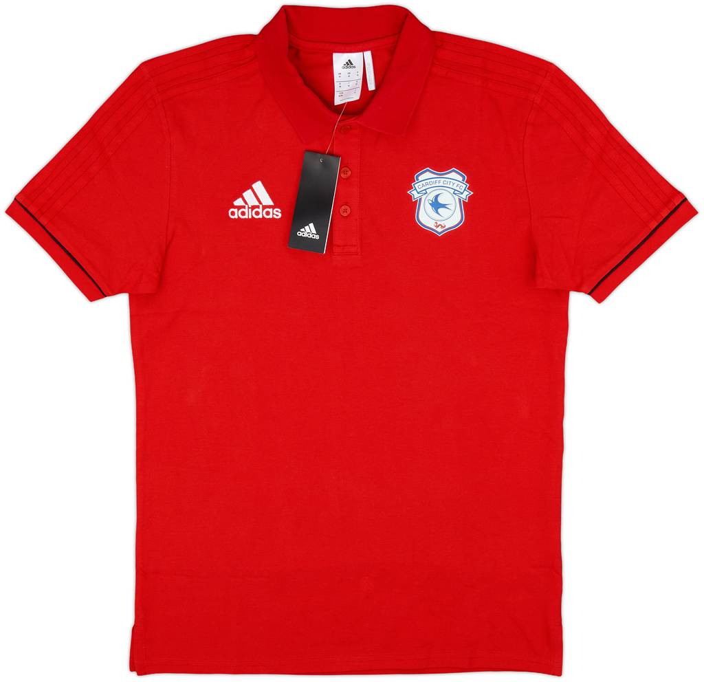 2017-18 Cardiff adidas Polo Shirt (M)