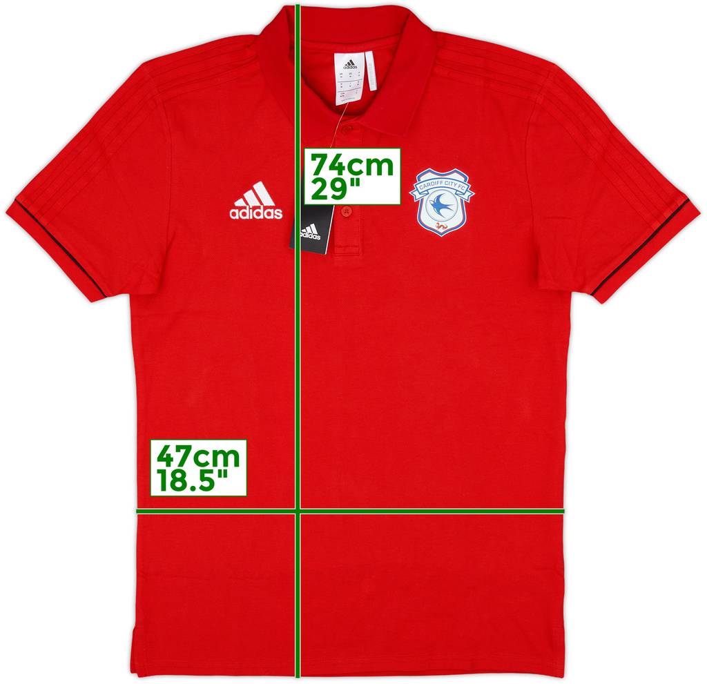 2017-18 Cardiff adidas Polo Shirt (M)