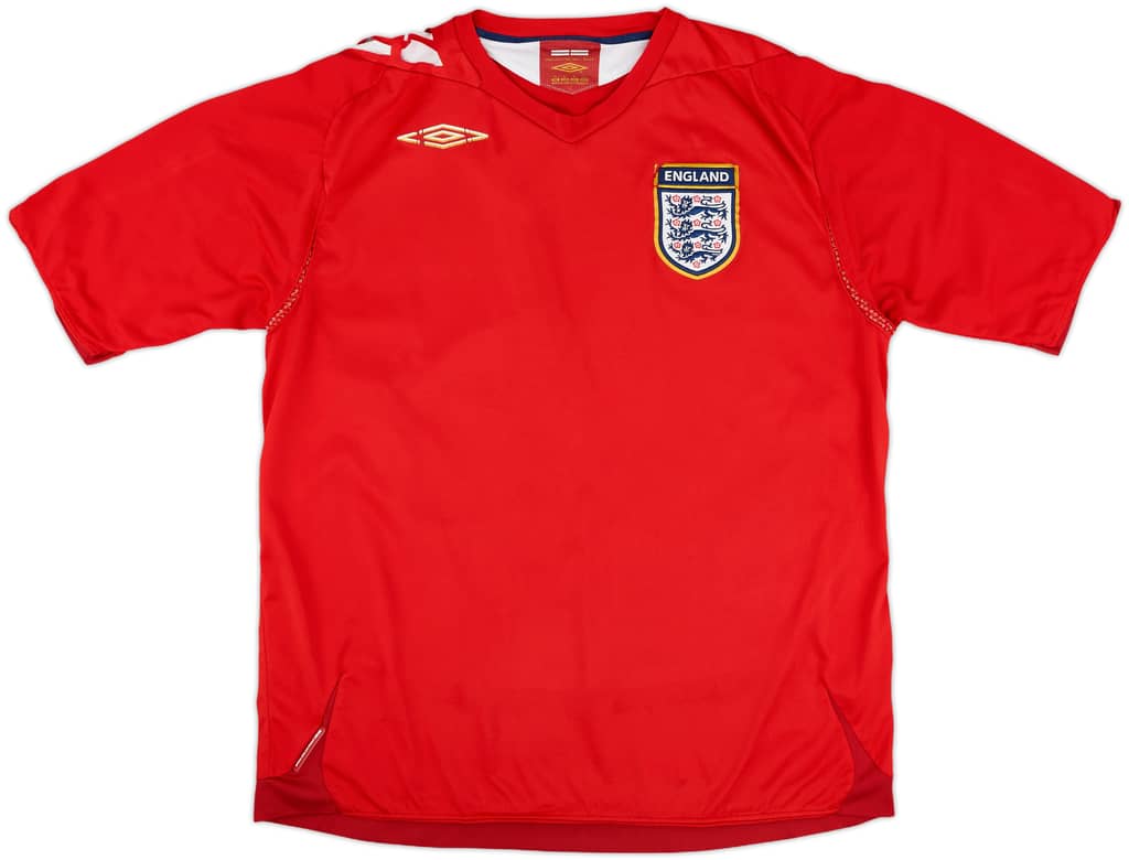 2006-08 England Away Shirt - 5/10 - (XL)