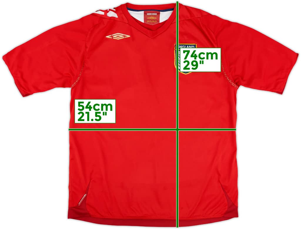 2006-08 England Away Shirt - 5/10 - (XL)