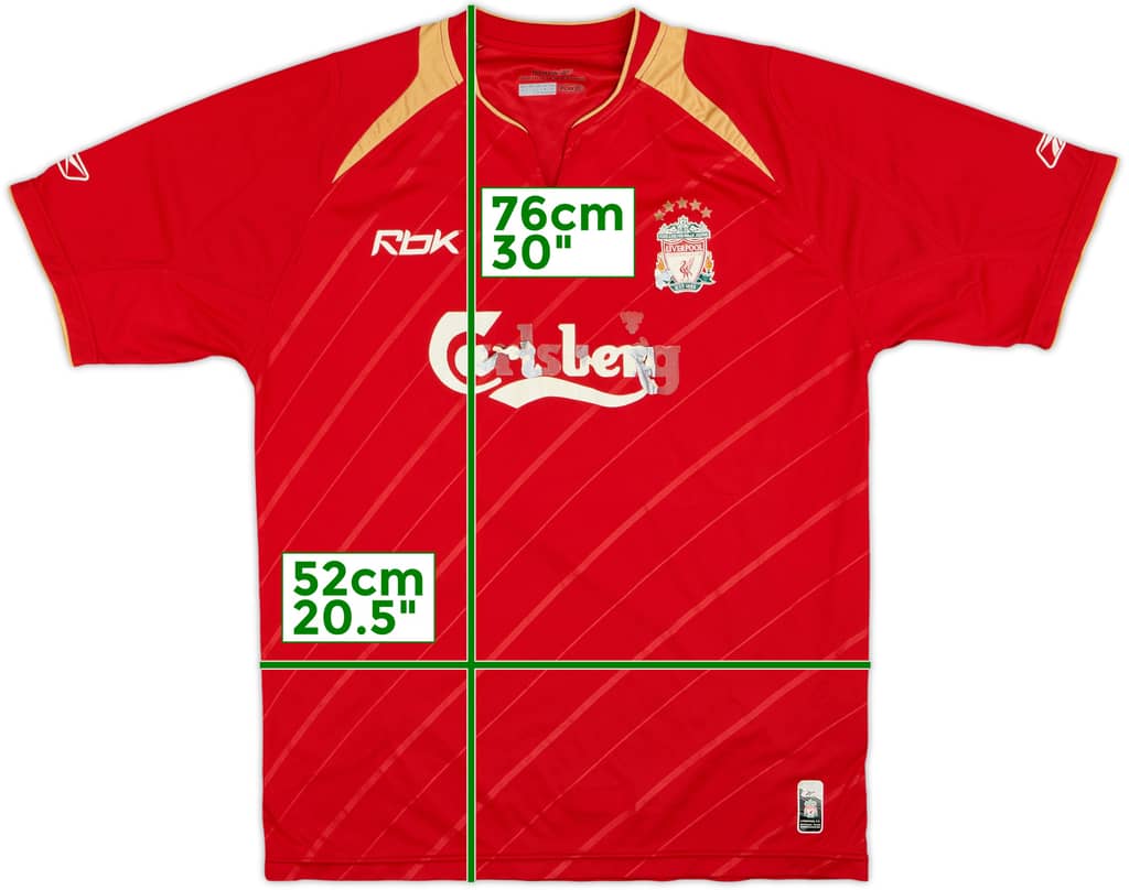 2005-06 Liverpool CL Home Shirt - 4/10 - (M)