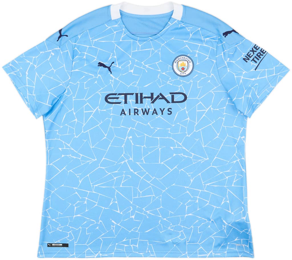 2020-21 Manchester City Home Shirt - 8/10 - (Women's XXL)