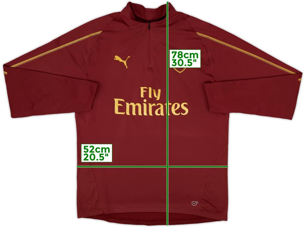 2018-19 Arsenal Puma 1/4 Zip Training Top - 6/10 - (L)