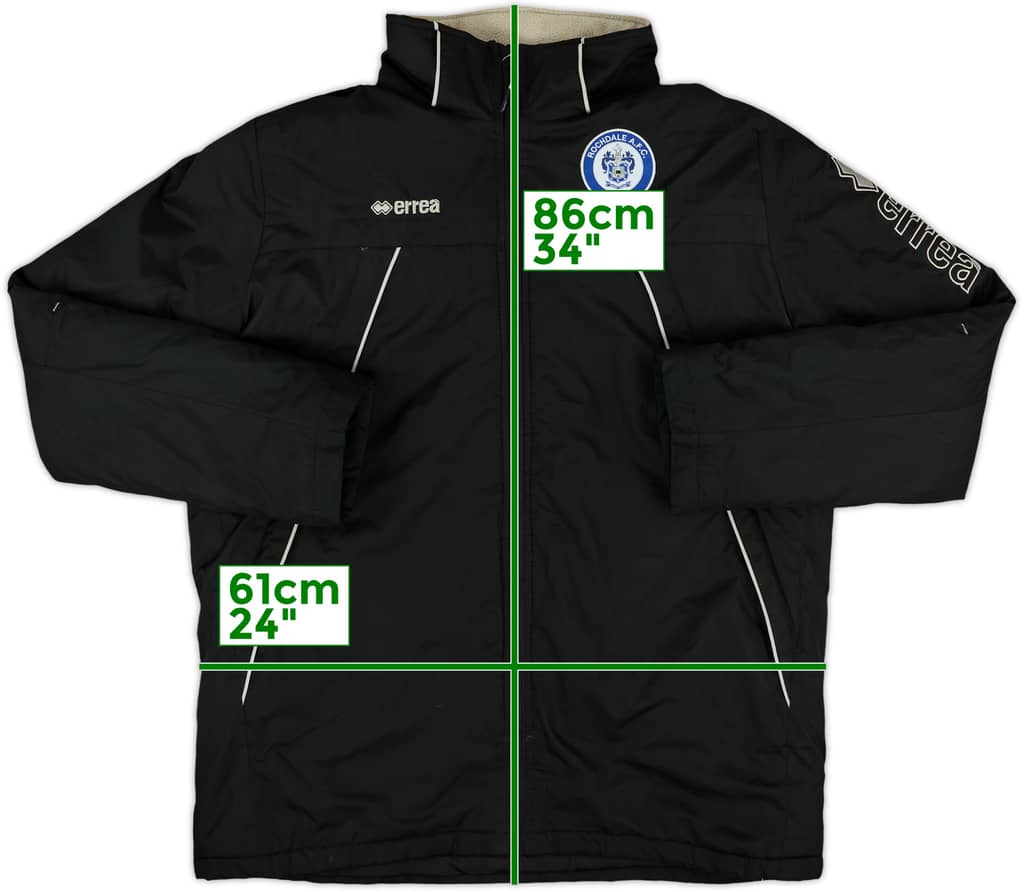 2015-16 Rochdale Errea Padded Bench Coat - 10/10 - (L)