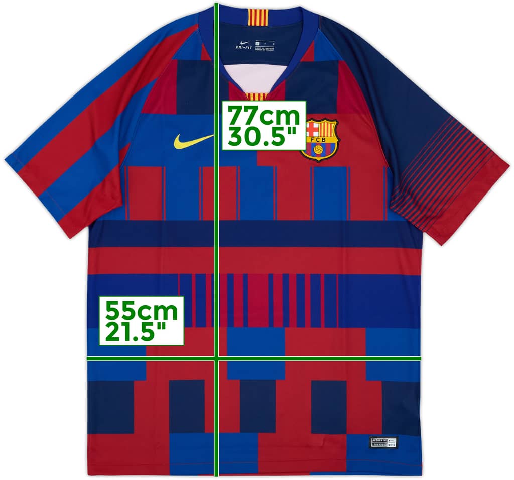 2018-19 Barcelona Nike Mash Up Training Shirt - 10/10 - (L)