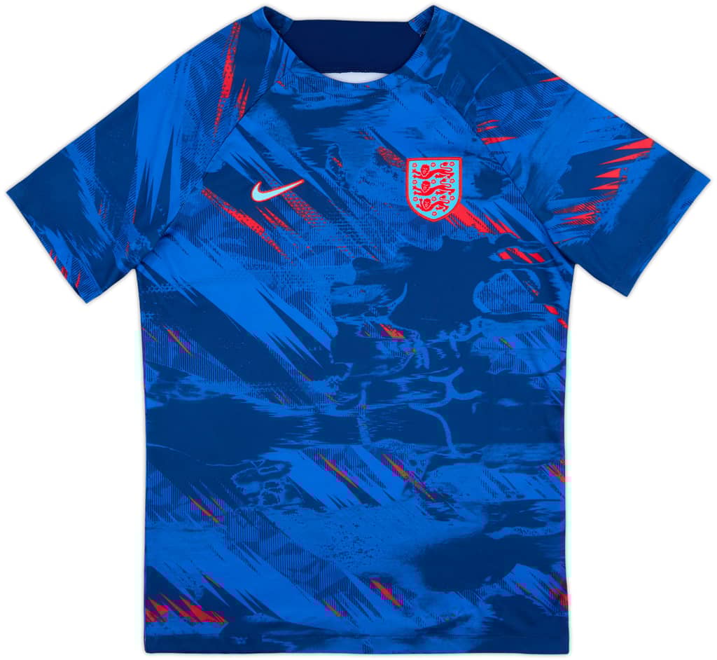 2022-23 England Nike Pre-Match Training Shirt - 10/10 - (M)
