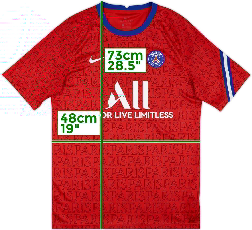 2020-21 Paris Saint-Germain Nike Training Shirt - 8/10 - (M)