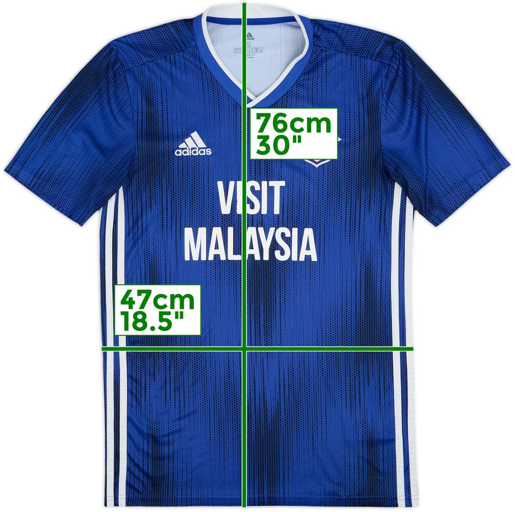 2019-20 Cardiff City Home Shirt - 8/10 - (S)