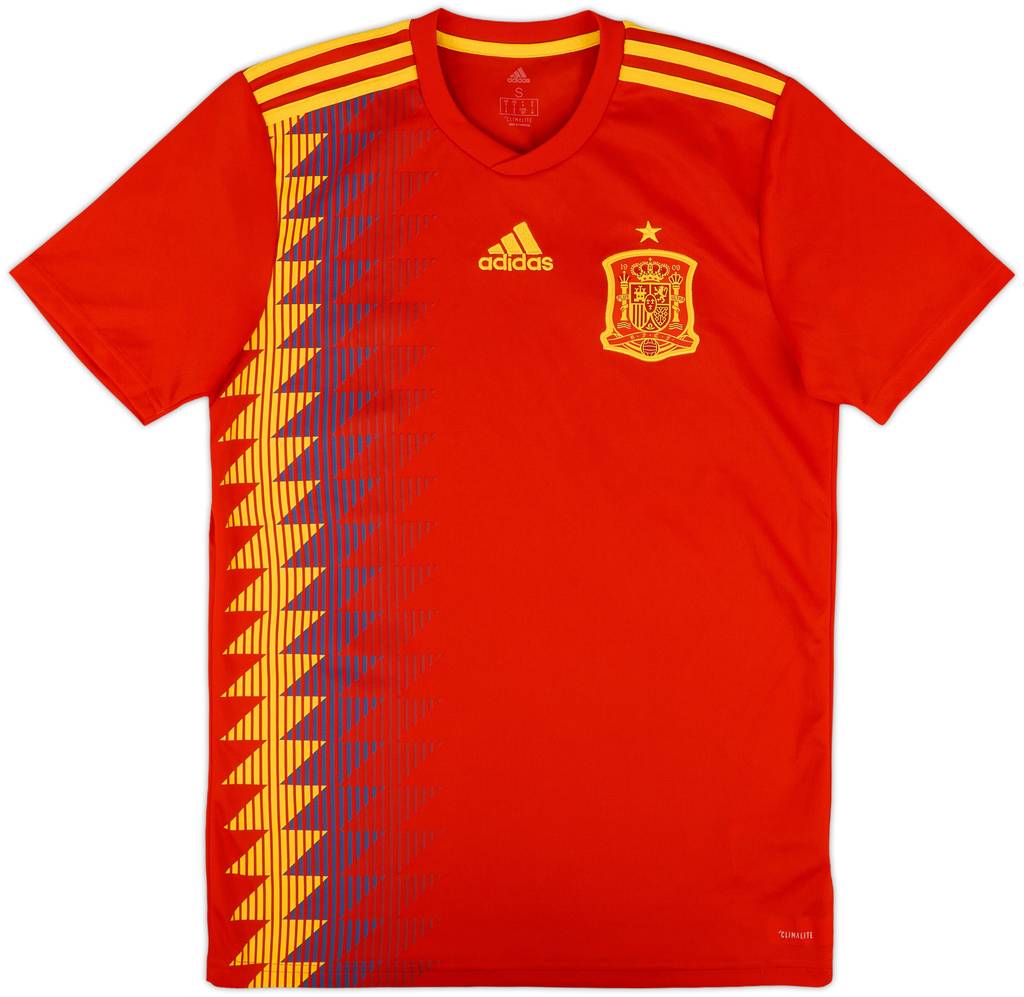 2018-19 Spain Home Shirt - 10/10 - (S)