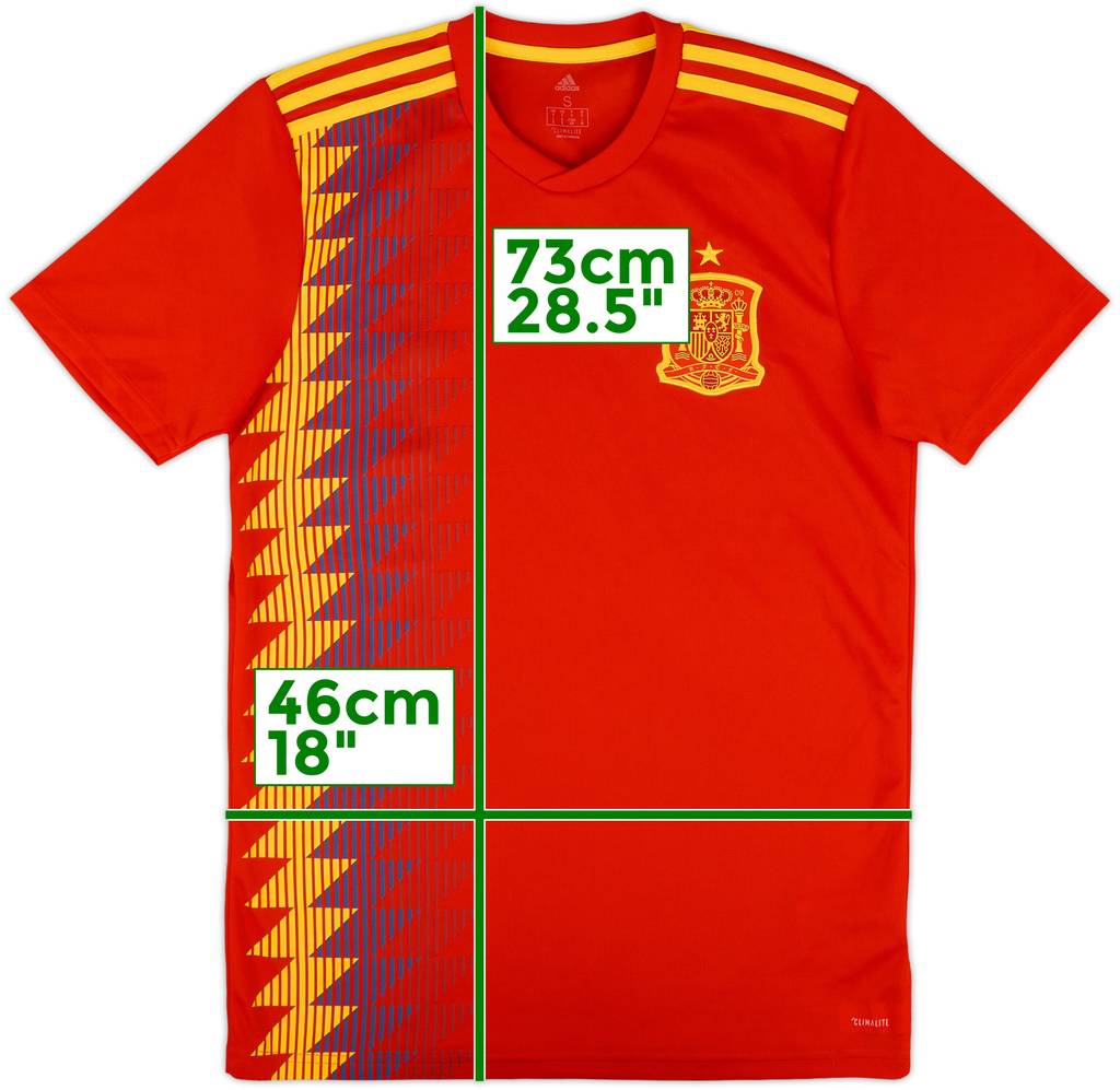 2018-19 Spain Home Shirt - 10/10 - (S)