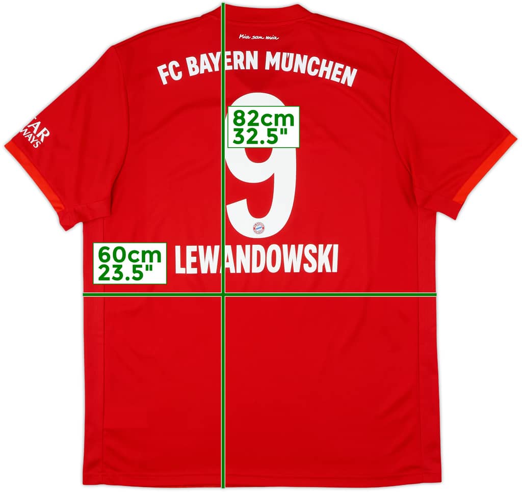 2019-20 Bayern Munich Home Shirt Lewandowski #9 - 10/10 - (XL)
