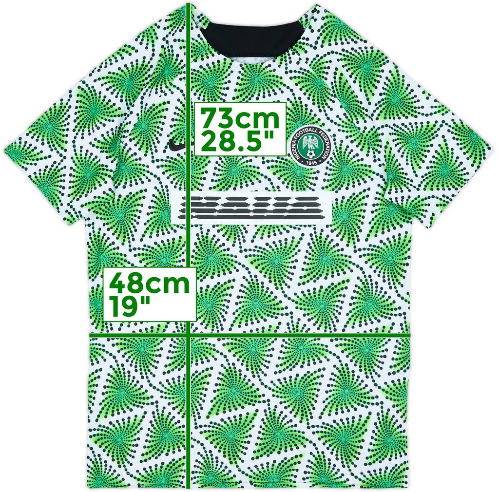 2022-23 Nigeria Nike Pre-Match Training Shirt - 8/10 - (M)