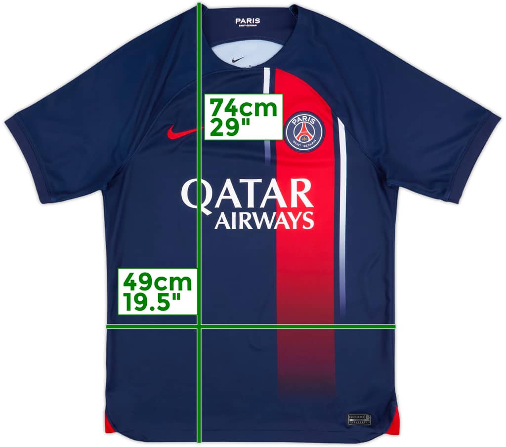 2023-24 Paris Saint-Germain Home Shirt - 9/10 - (M)