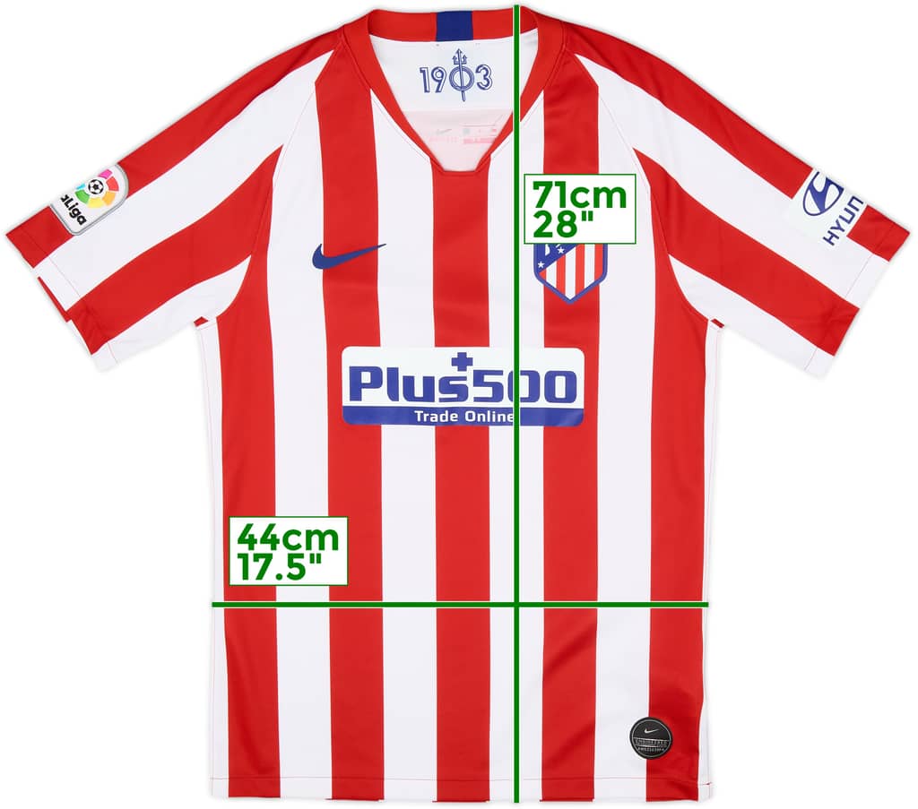 2019-20 Atletico Madrid Home Shirt - 9/10 - (S)
