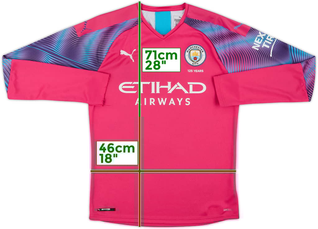 2019-20 Manchester City GK Shirt - 8/10 - (M)