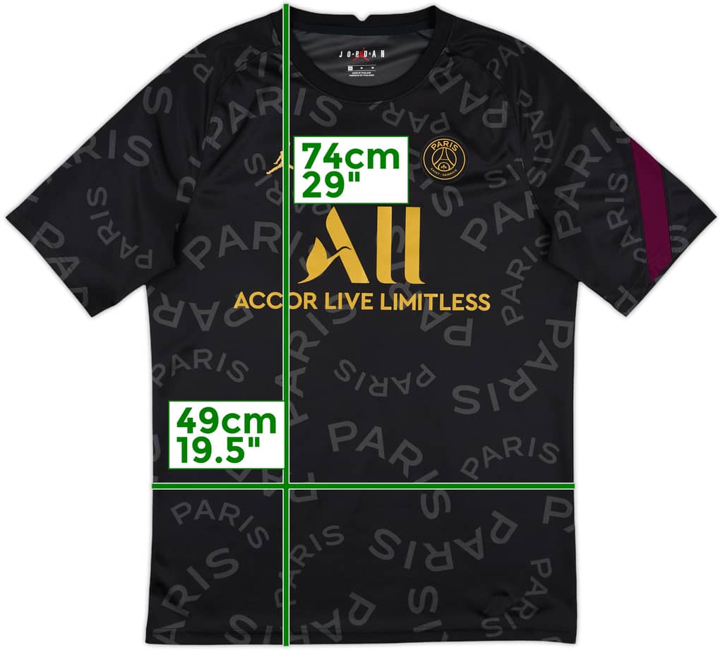 2020-21 Paris Saint-Germain Nike Jordan Training Shirt - 9/10 - (M)