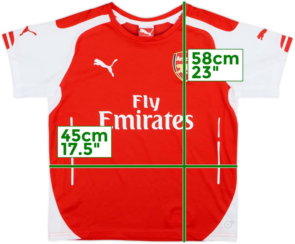 2014-15 Arsenal Home Shirt - 8/10 - (M.Boys)