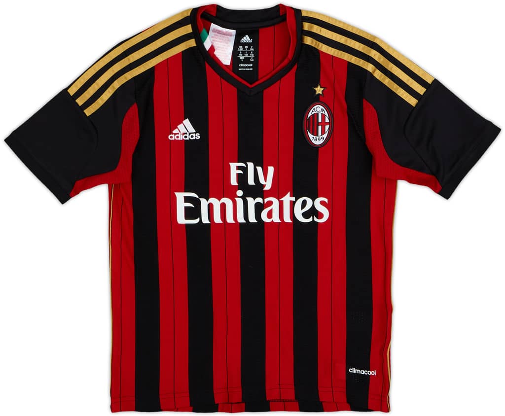 2013-14 AC Milan Home Shirt - 10/10 - (S.Boys)