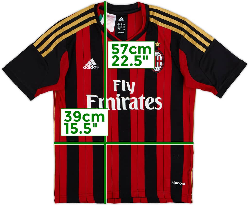 2013-14 AC Milan Home Shirt - 10/10 - (S.Boys)