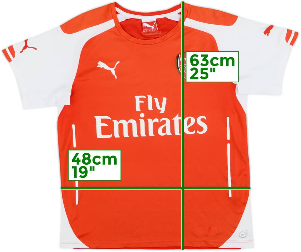 2014-15 Arsenal Home Shirt - 5/10 - (L.Boys)