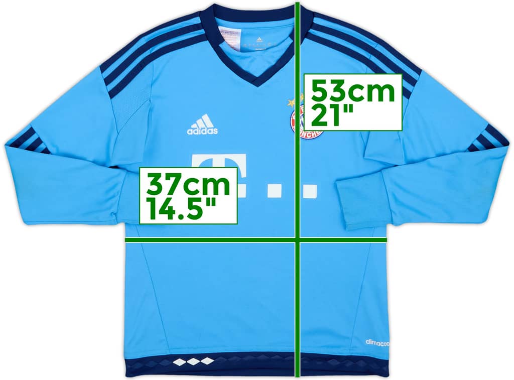 2015-16 Bayern Munich GK Shirt - 8/10 - (S.Boys)