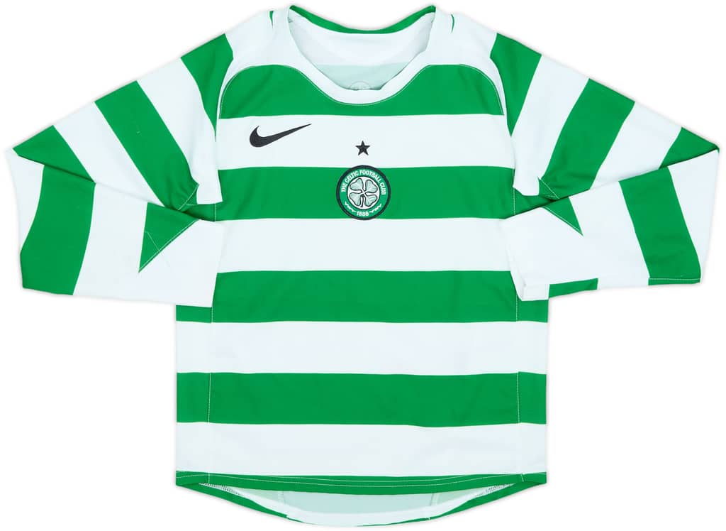 2005-07 Celtic Home Shirt - 8/10 - (6-7 Years)