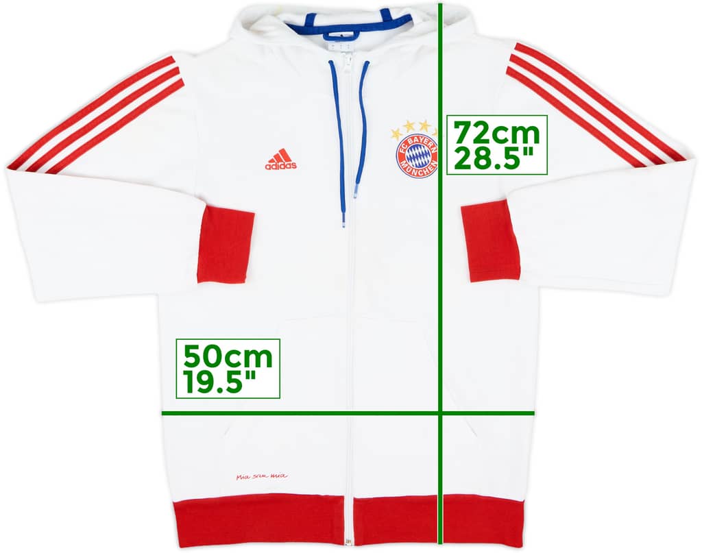 2014-15 Bayern Munich adidas Hooded Track Jacket - 7/10 - (S)
