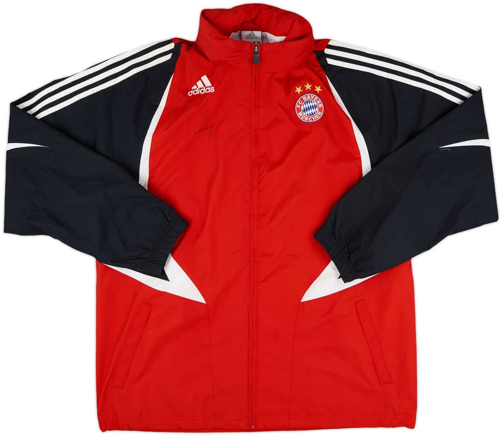 2007-08 Bayern Munich Signed adidas Hooded Rain Jacket - 10/10 - (L)