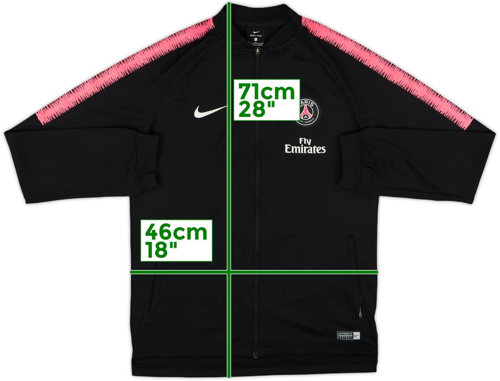 2018-19 Paris Saint-Germain Nike Track Jacket - 8/10 - (XL.Boys)
