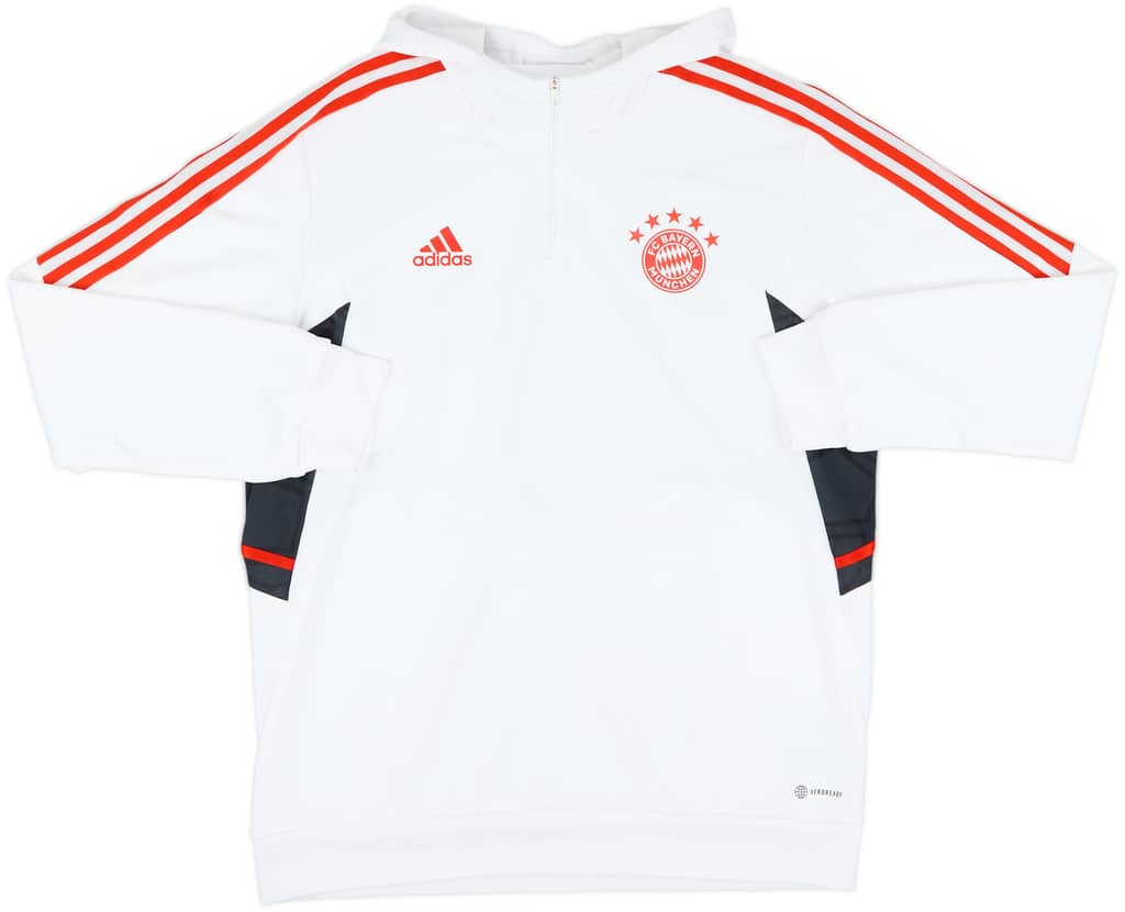 2022-23 Bayern Munich adidas 1/4 Zip Training Top - 8/10 - (XL)