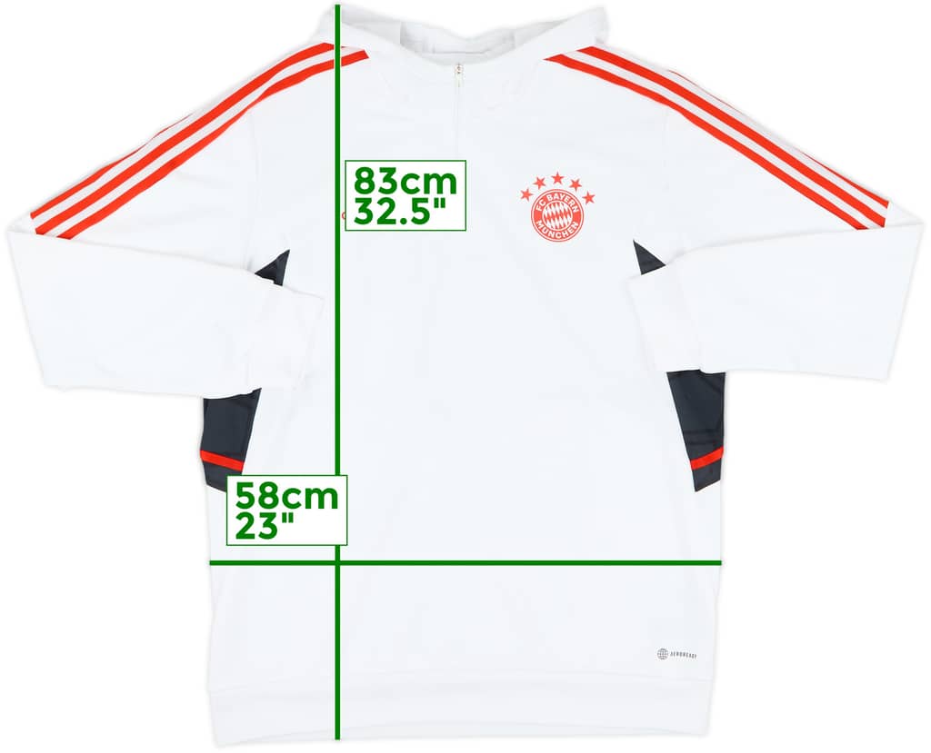 2022-23 Bayern Munich adidas 1/4 Zip Training Top - 8/10 - (XL)
