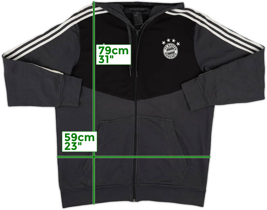2018-19 Bayern Munich adidas Hooded Track Jacket - 8/10 - (XL)