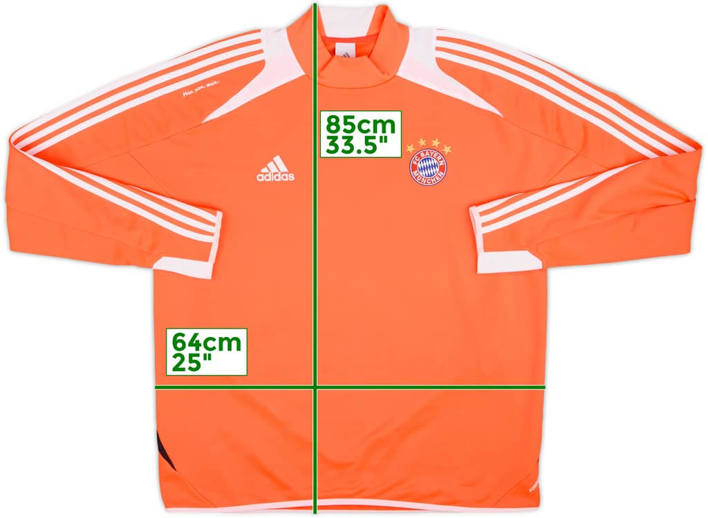 2012-13 Bayern Munich adidas 1/4 Zip Drill Top - 8/10 - (XXL)